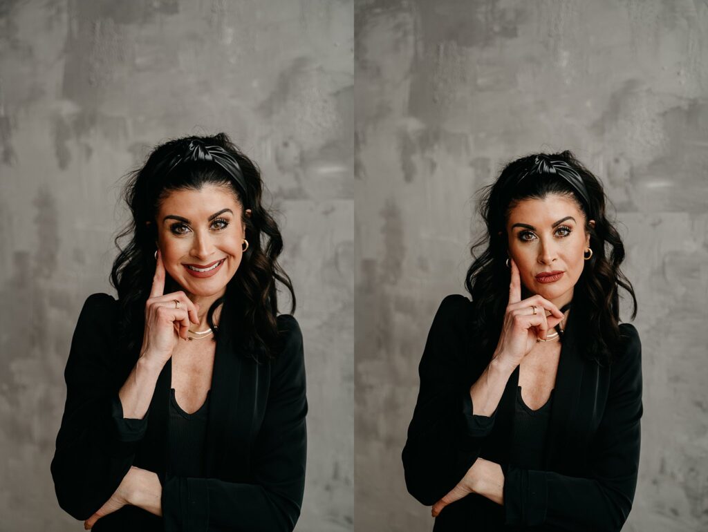 Bold headshot of Amanda with confident pose