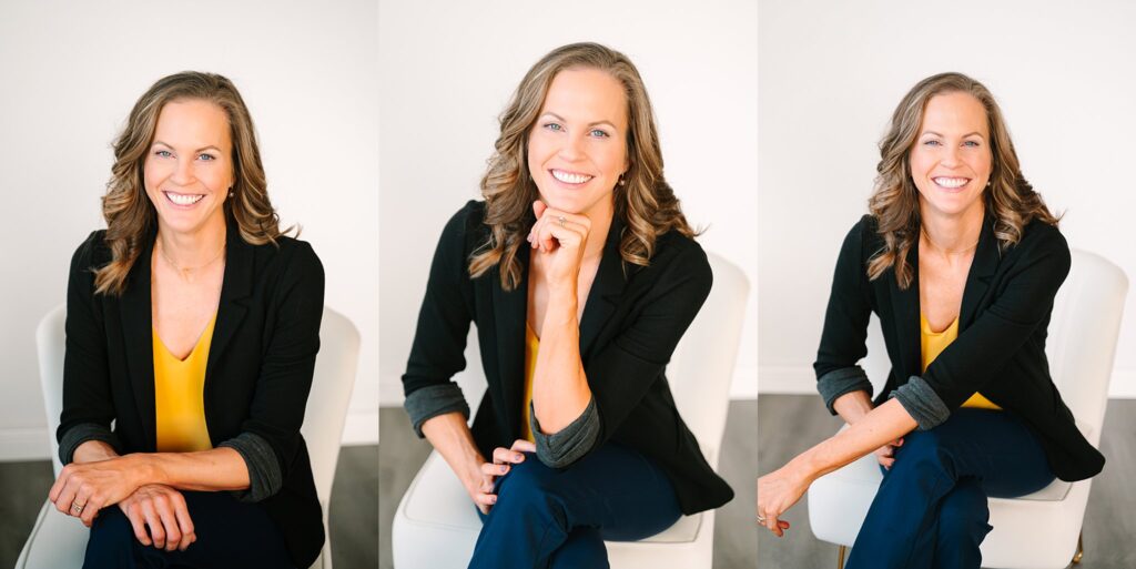 Smiling headshot of photographer and mentor Lydia, personal brand session