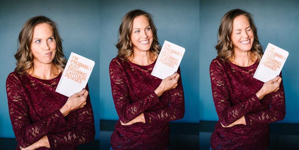 Fun personality shots of Lydia for brand session