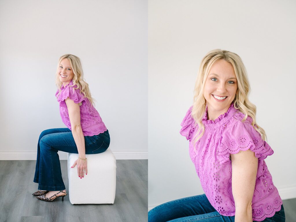 Spring brand session for health professional – personalized content photography