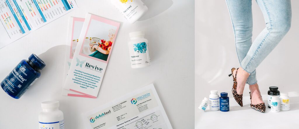 Brand photo props for functional provider - supplements, pamphlets