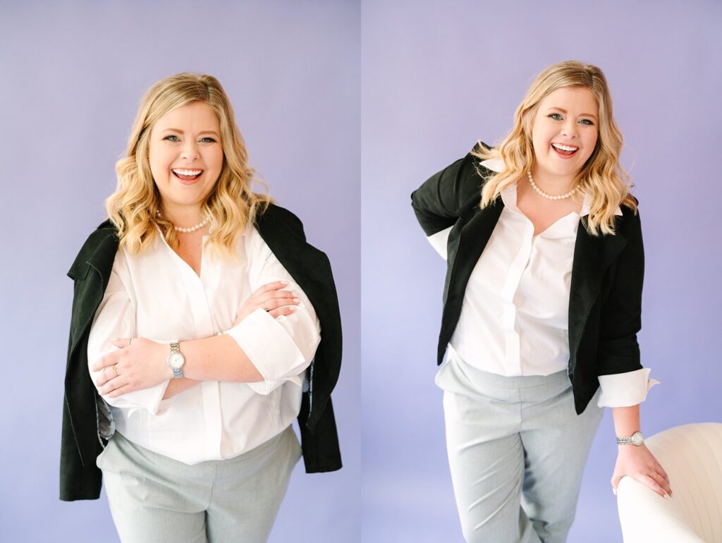 Lex of Lunea Wealth in black blazer – wealth management brand photography